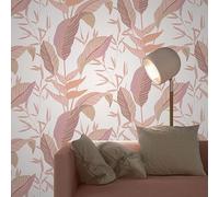 Erismann 10332-05 - Carta da parati in tessuto non tessuto, motivo: Elle 3, 0,53 x 10,05 m, rosa, soggiorno, corridoio, ufficio, cucina, soggiorno