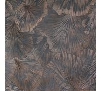 Grande Foglia Vinile Parati 10373-47 Carbone Metallico Tropicale Foglie Erismann