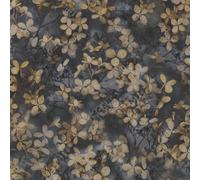Erismann Quadrifoglio Fiori Parati Trama Vinile Botanico Carbone 10415-15