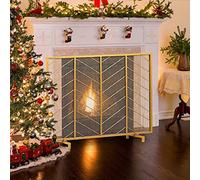 erkebspm Parascintille da Cucina con Decorazioni Natalizie, Elegante parascintille da Cucina con parascintille Dorato più Grande con Gambe