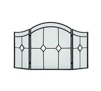 erkebspm Schermi per camini Parascintille per camini 54 in LX 32 in. H Schermi in Rete a 3 Pannelli Schermi per camini in Acciaio Schermi per camini Piatti Decorativi