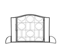 erkebspm Schermi per Camino Porta Singola Griglia in Rete Nera Soggiorno Schermo per Camino in Ferro battuto Schermo per Camino Schermi per Camino Piatti Decorativi