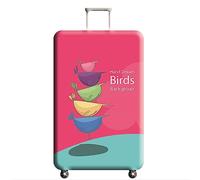 ERKIES Luggage Cover, custodia protettiva con stampa 3D, in spandex, lavabile, antimacchia, per bagagli da viaggio da 19 a 21 pollici, 05., s, alla moda