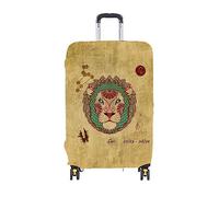 ERKIES The 12 Signs of The Zodiac, custodia protettiva da viaggio, con stampa 3D, per 4 ruote da 19 a 30 pollici, leo, m, alla moda