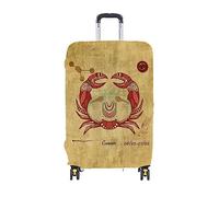 ERKIES The 12 Signs of The Zodiac, custodia protettiva da viaggio, con stampa 3D, per 4 ruote da 19 a 30 pollici, Cancer, L, alla moda