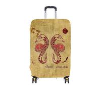 ERKIES The 12 Signs of The Zodiac, custodia protettiva da viaggio, con stampa 3D, per 4 ruote da 19 a 30 pollici, Gemini, m, alla moda
