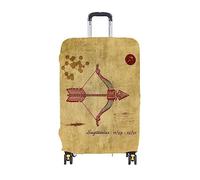 ERKIES The 12 Signs of The Zodiac, custodia protettiva da viaggio, con stampa 3D, per 4 ruote da 19 a 30 pollici, Sagittario, L, alla moda