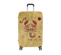 ERKIES The 12 Signs of The Zodiac, custodia protettiva da viaggio, con stampa 3D, per 4 ruote da 19 a 30 pollici, Scorpius, xl, alla moda