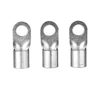 ERKO 10 pezzi di terminali ad anello professionali, non isolati, per viti M5 e una dimensione del cavo di 2,5 mm2, fabbricati secondo la norma DIN 46234