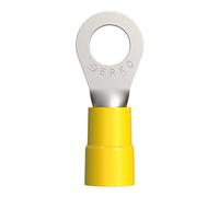 ERKO 100 pezzi capicorda ad occhiello isolati professionali per vite M6 e cavo di sezione 4 ÷ 6 mm2 con isolamento in poliammide realizzati secondo la norma DIN 46234.