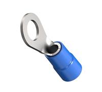 ERKO 100 pezzi capicorda ad occhiello isolati professionali per vite M8 e cavo di sezione 16 mm2 con isolamento in poliammide realizzati secondo la norma DIN 46234.