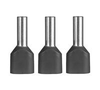 ERKO Capicorda doppi elettrici 100 pezzi Sezione del filo 4 mm2 Lunghezza 12 mm capicorda professionali in rame elettrozincato con isolamento in poliammide