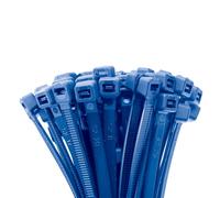 ERKO Fascette rilevabili Blu 200 x 3,6 mm 100 pezzi Fascette per contenitori da trasporto resistenti ai raggi UV, materiale contenente metallo, premium, UL 94-V2, poliammide 6,6