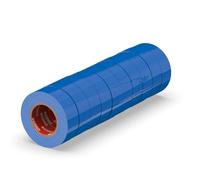ERKO Nastro Isolante Elettrico PVC 15mm x 10m, 10pz, Blu, 6kV | Impermeabile, autoadesivo e flessibile, ideale per elettricisti, riparazione di cavi e fai da te