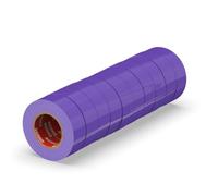 ERKO Nastro Isolante Elettrico PVC 15mm x 10m, 10pz, Viola, 6kV