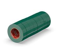 ERKO Nastro Isolante Elettrico PVC 19mm x 20m, 8pz, Verde, 6kV