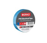 ERKO Nastro Isolante Elettrico PVC 19mm x 20m, Blu, 6kV | Impermeabile, autoadesivo e flessibile, ideale per elettricisti, riparazione di cavi e fai da te