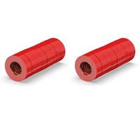 ERKO Nastro Isolante elettrico rosso 19 mm x 20 m 8 Pezzi PVC Per isolare, Riparare e legare, nastro adesivo, Per tensioni fino a 6 kv, elettrici professionali, flessibile, autoestinguente