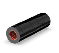 ERKO Nastro Isolante Nero 10 Pezzi 15mm x 10m Nastro Isolante in PVC Flessibile per Elettricità - Alta Adesione, Resistente ai Prodotti Chimici, Impermeabile, Professionale per Cablaggi fino a 6kV