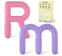 ERKOON - Giocattoli sensoriali da masticare per autismo, confezione da 2 tubi masticabili in silicone, strumenti motori orali per bambini sensoriali con autismo, morsi, ADHD, masticabili con bisogni