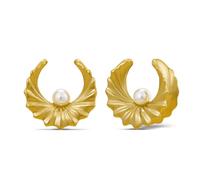 ERKUOO Dilatatori per orecchie in stile barocco moderno, con perle, a doppio flare, eleganti e scolpiti, gioielli per donne e uomini, da 0G a 2,5 cm, 0g=8mm, Metallo, Nessuna pietra preziosa