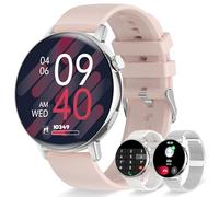 Erkwei Smartwatch da Donna con Bluetooth Chiamate 1,32" Orologio da Donna per iPhone Android Orologio Fitness da Donna con Contapassi, Monitor della Frequenza Cardiaca, Monitor del Sonno 20 Modalità