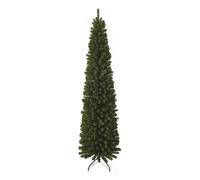 Erland Albero di Natale Slim Realistico, Artificiale in PVC, Base in Metallo, Apertura ad Ombrello (Altezza 225 cm, 689 rami, diametro max 66 cm)