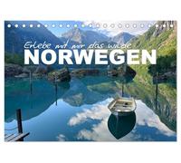 Erlebe mit mir das wilde Norwegen (Tischkalender 2026 DIN A5 quer), CALVENDO Monatskalender: Unterwegs im Land der Trolle