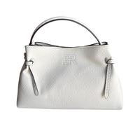 ERMANNO FIRENZE Borsa a spalla e a mano ecopelle martellata color avorio. Chiusura con zip e bottone magnetico, tracolla inclusa. Compatta e chic (32x21 cm), perfetta per ogni giorno.