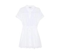 Ermanno Scervino - Abito a Camicia in Pizzo Sangallo di Cotone e Organza - - Dresses - Donna - Bianco - M
