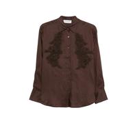 Ermanno Scervino - Camicia a Maniche Lunghe con Decorazioni - - Blouses & Shirts - Donna - Marrone - S