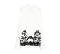 Ermanno Scervino - Camicia in Seta Ricamata - - Blouses & Shirts - Donna - Bianco - M