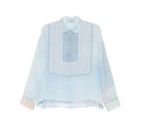 Ermanno Scervino - Camicia semi-trasparente - - Blouses & Shirts - Donna - Blu - S