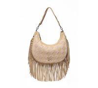 Ermanno Scervino - Hobo Terra Sraw Fringes - - Bags - Donna - Beige - ONE SIZE