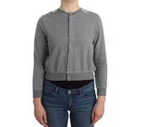Ermanno Scervino Lingerie Gray Lace Sweater Cardigan Top - IT42 | S