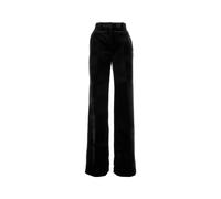 Ermanno Scervino - Pantaloni Palazzo in Velluto con Profilo a Contrasto - - Trousers - Donna - Nero - S