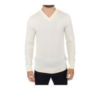 Ermanno Scervino - Pullover in misto lana con scollo a V - - Knitwear - Uomo - Bianco - S