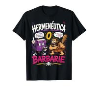 Ermeneutica o Barbarie Umorismo Filosofico Maglietta