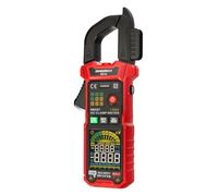 Ermenrich Ping MK30 Pinza Amperometrica Digitale 7-in-1: Voltmetro, Amperometro, Ohmmetro, Capacità, Frequenza, Duty Cycle, Termocoppia, TRMS, 6000 Conteggi, NCV, Misura Intelligente, Data Hold