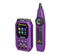 Ermenrich Ping SM75 2-in-1 Tester Cavi LAN Multimetro RJ45 NCV Flash Test PoE Polarità CAT5E/6/6A AC DC Resistenza Continuità Capacità Rilevatore Frequenza