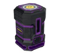 Ermenrich PLUS LN15 Livella Laser Autolivellante Modalità Impulsi 30 m Raggio Verde 5 Linee - Orizzontale Verticale - IP54 Luminosità Regolabile Blocco Compensatore per Edilizia e Casa