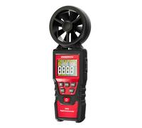 Ermenrich Seek DN30 Anemometro Digitale Portatile Flusso D’Aria Temperatura Umidità Display LCD Colore Memorizzazione Max Min Auto Spegnimento Batteria Portatile HVAC Interno Esterno