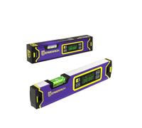 Ermenrich Verk LL30 Livella Digitale 300 mm Cambio Unità Display LCD Spegnimento Automatico Allarme Sonoro Pulsante Hold IP54 Corpo ABS Batteria Inclusa per Edilizia e Fai da Te