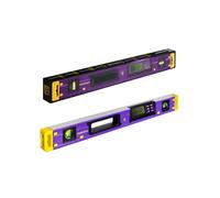 Ermenrich Verk LY60 Livella Digitale Inclinometro 0-360° 2 Bolle 600 mm Precisione ±0.1° Display LCD Spegnimento Automatico Allarme Sonoro IP54 per Edilizia e Fai da Te