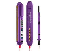 Ermenrich Zing TC05 Multimetro Digitale NCV AC/DC, Resistenza, Dispositivo di Misura TRMS, Test di Continuità, Diodo, Circuiti Aperti, Compatto con Display FSTN, Torcia Integrata, Funzione Auto-Off