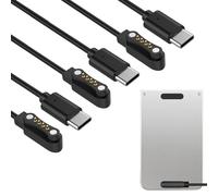 Ermorgen 3 Pezzi Cavo di Ricarica USB-C Compatibile con il Registratore Vocale Plaud Note Pro AI/KI,PLAUD NotE AI KI,Caricatore Magnetico Portatile, Cavo di Ricambio Ideale, 1M Charger