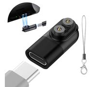 Ermorgen Adattatore di ricarica di tipo C compatibile con i modelli LED-LENSER P&H Adattatore compatibile con il cavo di ricarica del caricatore magnetico - Nero