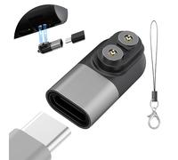 Ermorgen Adattatore di ricarica di tipo C compatibile con i modelli LED-LENSER P&H Adattatore compatibile con il cavo di ricarica del caricatore magnetico - Grigio