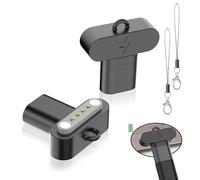 Ermorgen Confezione 2 Pezzi Adattatori USB-C Compatibili con Plaud Note/Pro, Connettore Ricarica USB-C a USB-C per Registratore Vocale AI, Adattatore di Ricarica Portatile - Nero