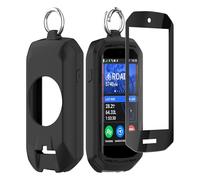 Ermorgen Custodia compatibile con Garmin Edge 1050 in silicone e vetro protettivo, custodia morbida in silicone All-Inclusive protezione antiurto con anello portachiavi + 1 pellicola protettiva su